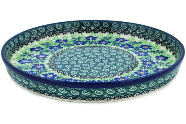 10" Cookie Platter - Swirling Emeralds