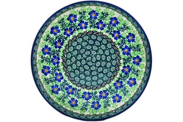 10" Cookie Platter - Swirling Emeralds