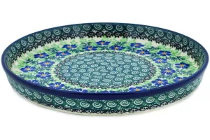 10" Cookie Platter - Swirling Emeralds