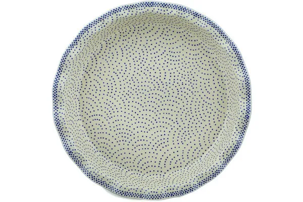 13" Pie Dish - Misty Blue