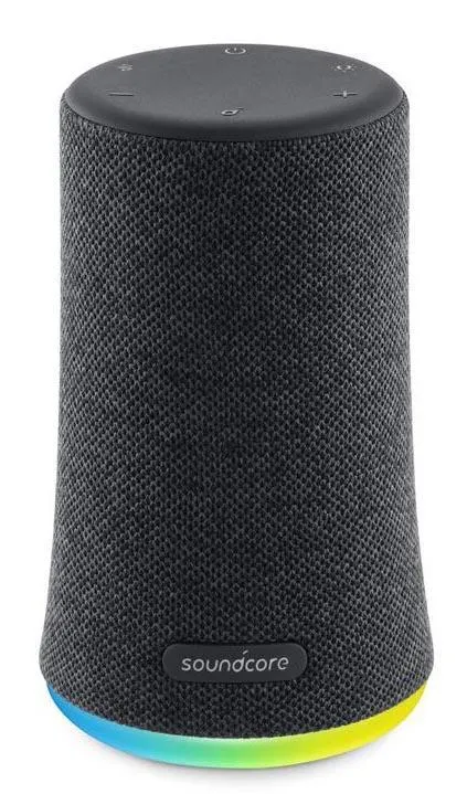 Anker Soundcore Flare Mini Bluetooth Speaker, Outdoor Bluetooth Speaker, IPX7 Waterproof for Outdoor Parties, LED Light Show with 360° Sound and BassUp Technology