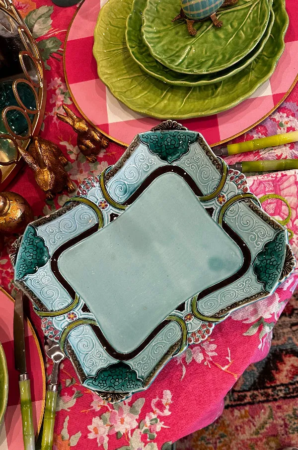 Antique Tray, Early Majolica Pottery, RARE (chip)