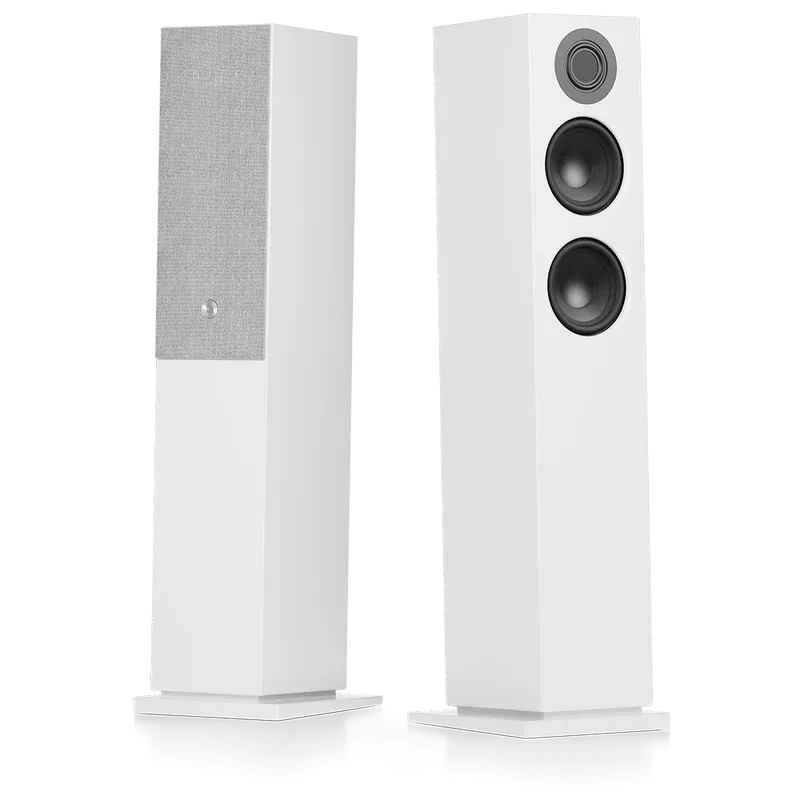 Audio Pro A48 Wireless Multi-Room Bluetooth Floorstanding Speakers Pair White
