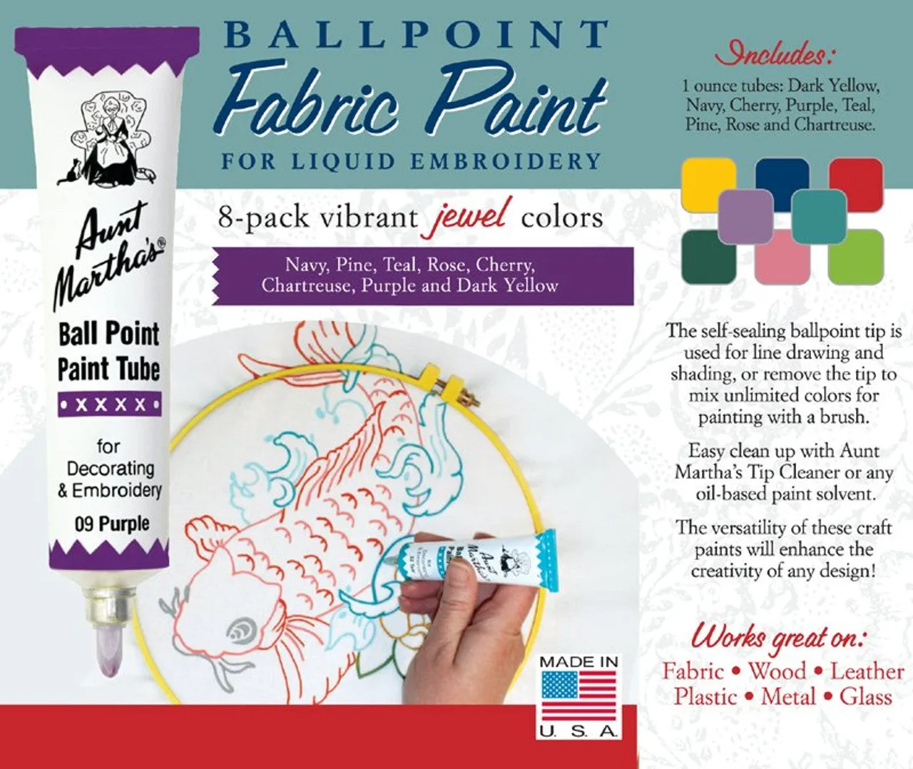 Aunt Martha's Ball Point Paint Tube Sets