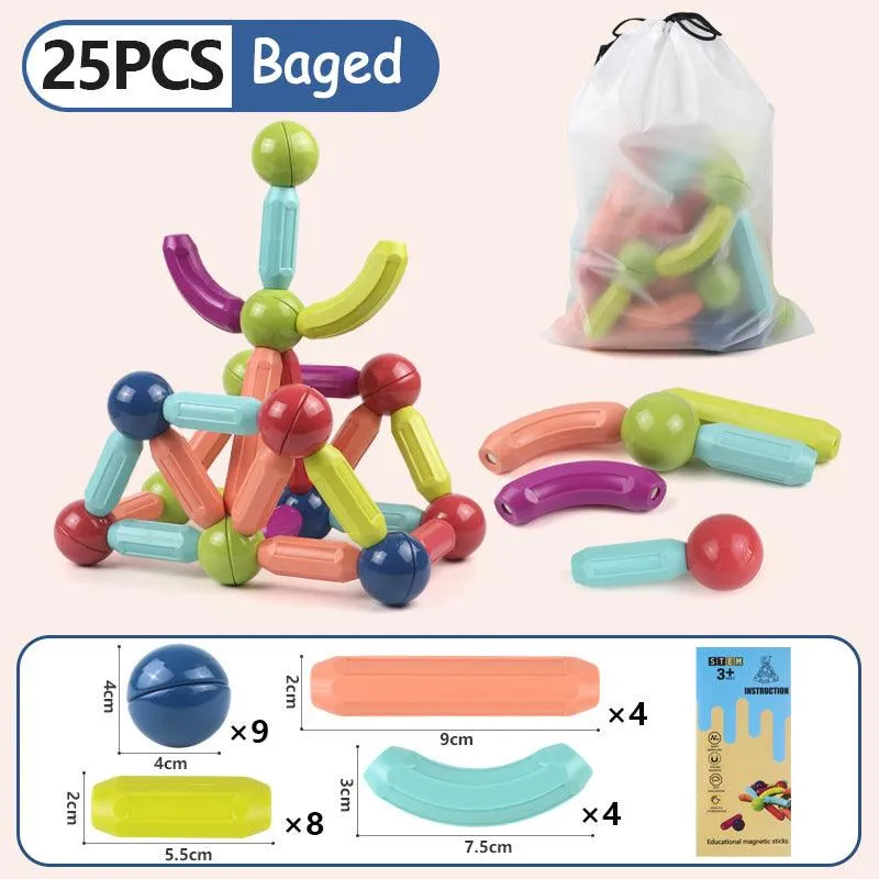 Award-Winning Magformers 25-Piece Magnetic Construction Set