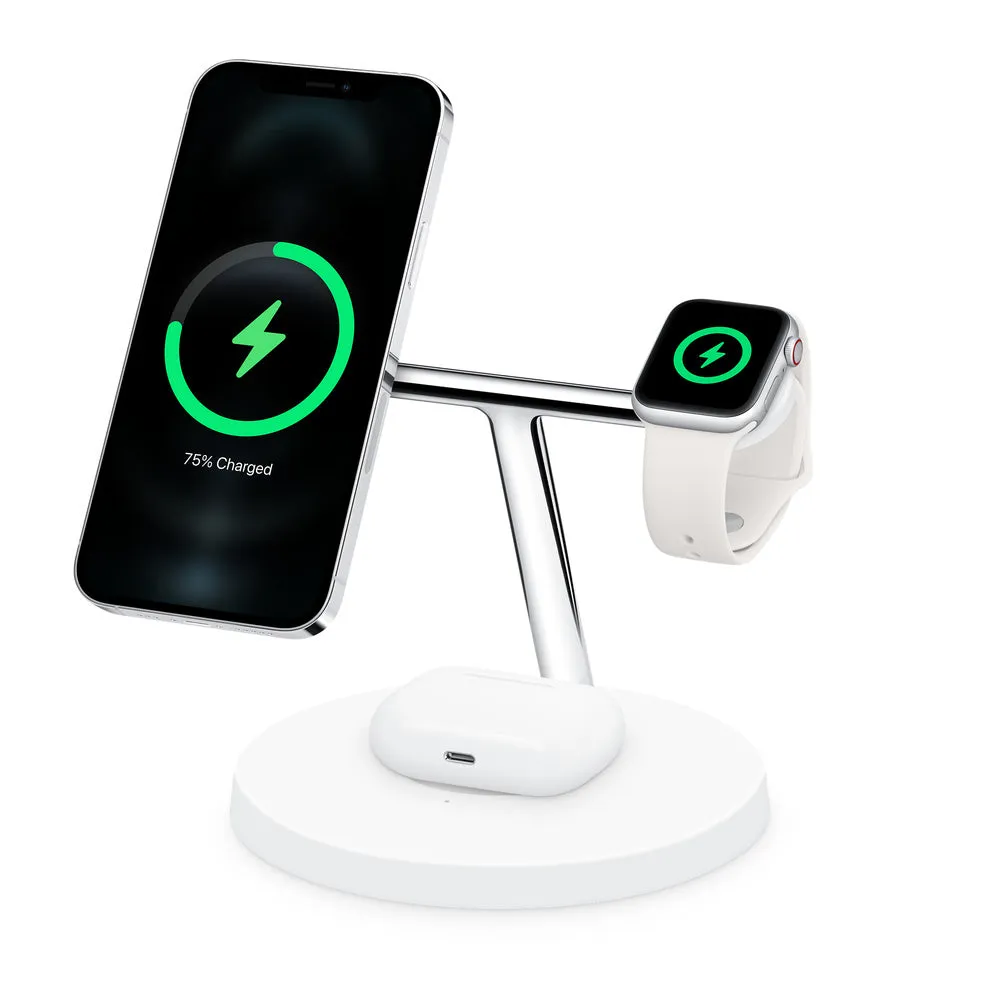 Belkin Boost Charge Pro 3 In 1 Wireless Charger With Magsafe