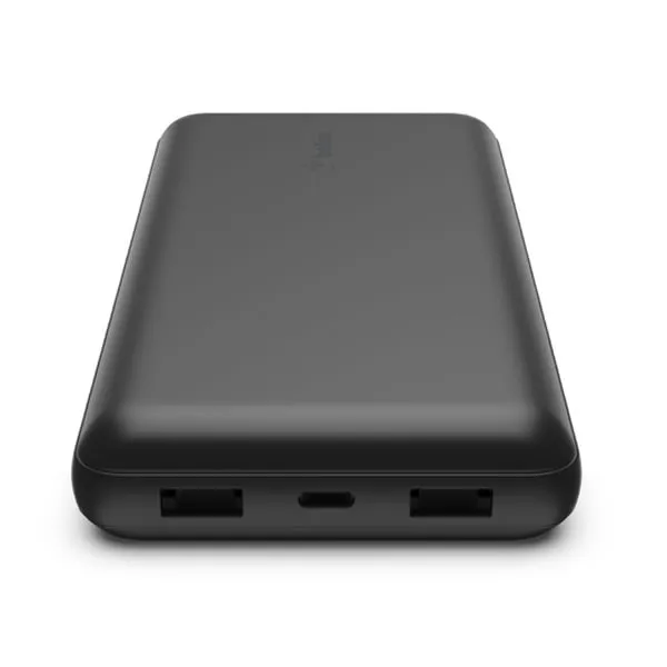 BELKIN BoostCharge 20000 mAh Power Bank with USB-A to USB-C Cable - Black