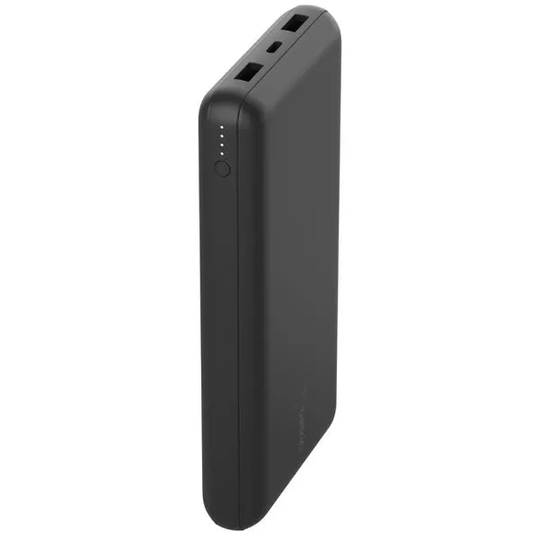 BELKIN BoostCharge 20000 mAh Power Bank with USB-A to USB-C Cable - Black