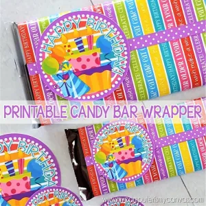 BIRTHDAY Candy Bar Wrapper {Rainbow} PRINTABLE