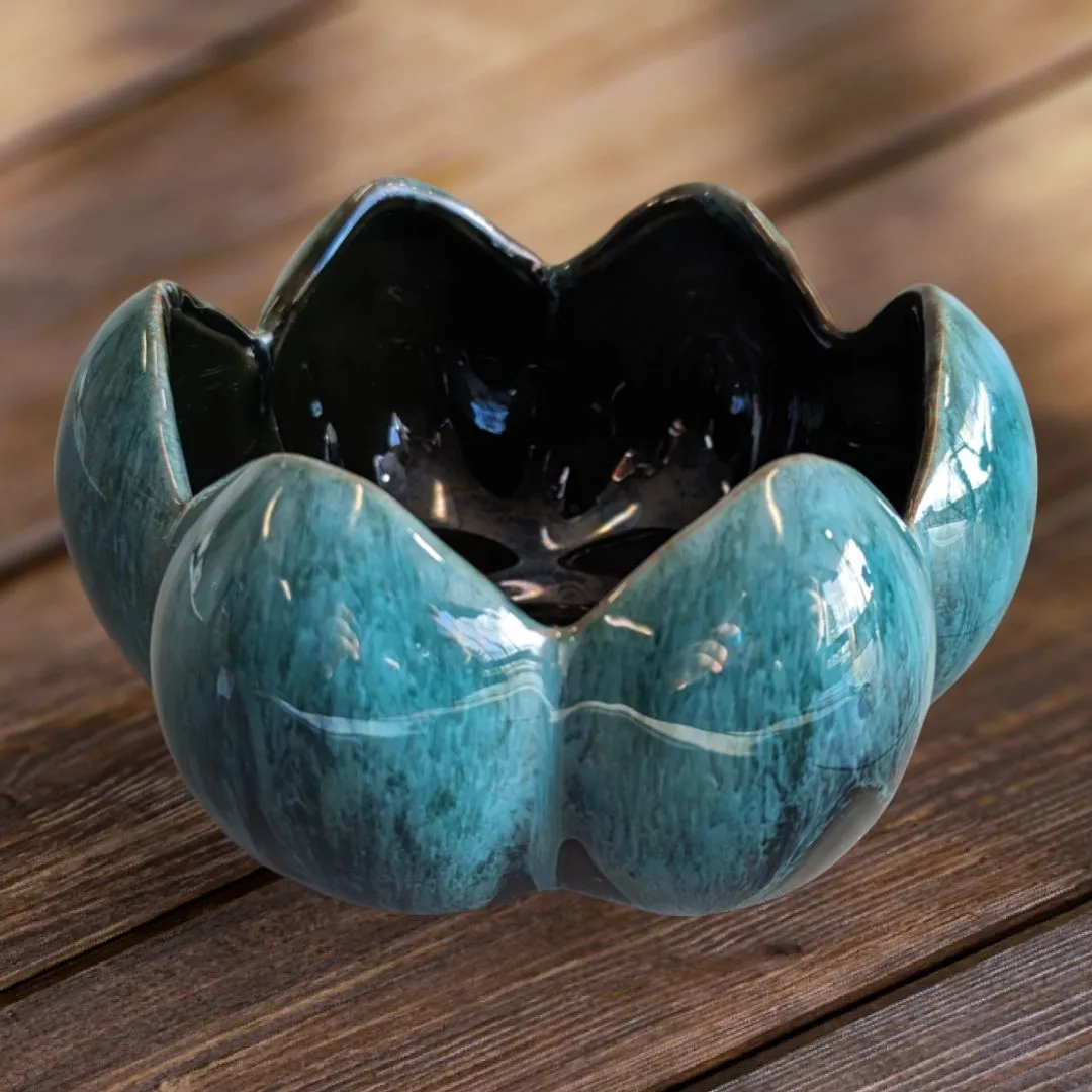 Blue Mountain Pottery - Lotus Flower Planter
