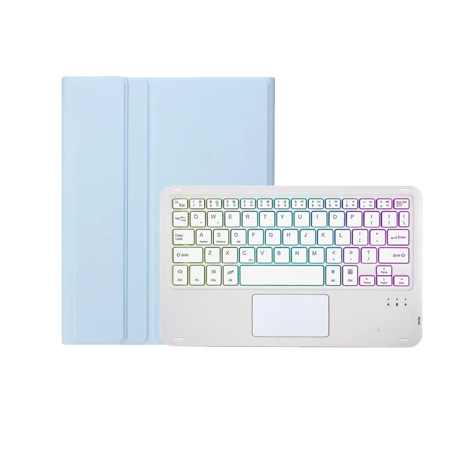 Bluetooth Keyboard Leather Case For Ipad Pro 11 - Touch Pad Backlight Skin Feel