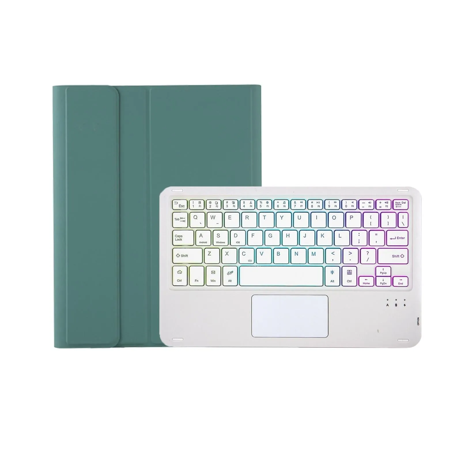 Bluetooth Keyboard Leather Case For Ipad Pro 11 - Touch Pad Backlight Skin Feel