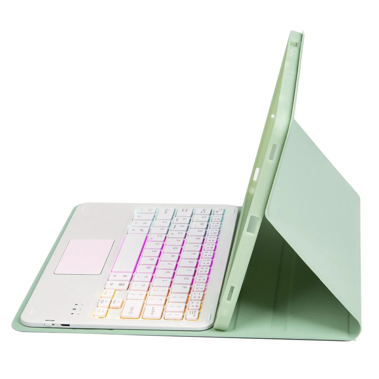 Bluetooth Keyboard Leather Case For Ipad Pro 11 - Touch Pad Backlight Skin Feel