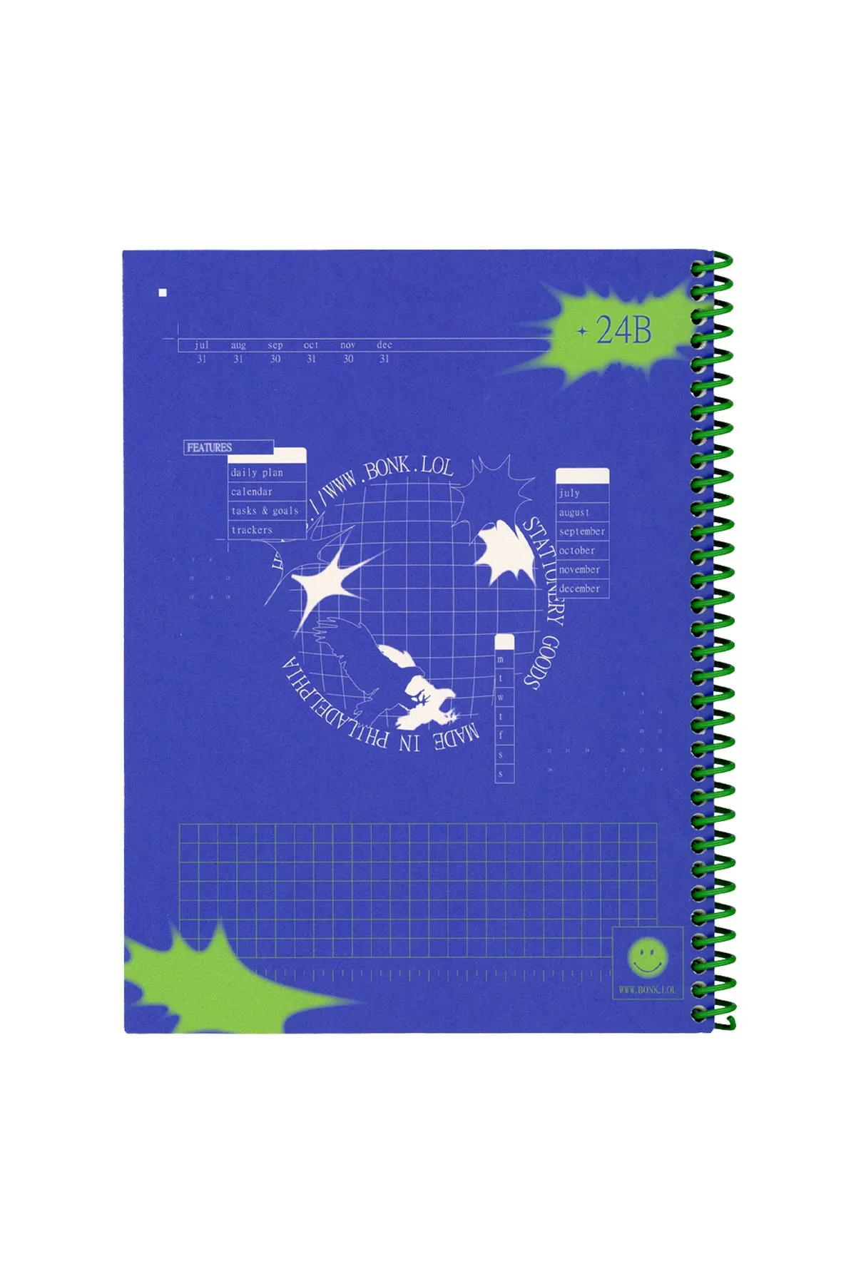 bonk 2024-B Half Year Weekly Planner