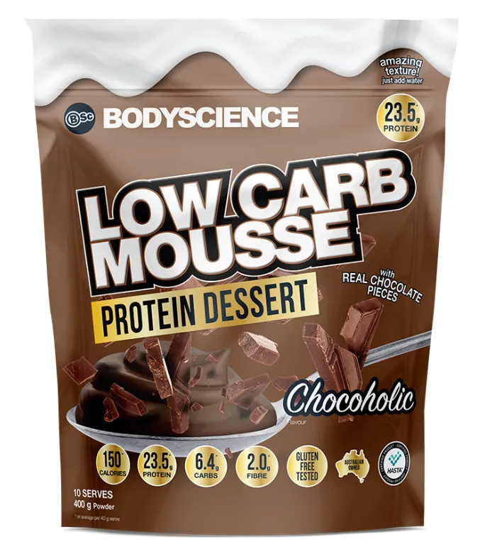 BSC Low Carb Mousse Protein Dessert - 400g Chocoholic