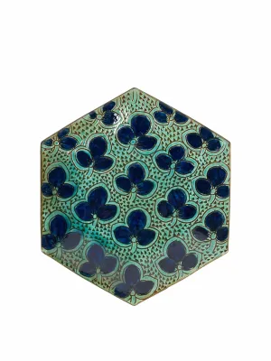 Clover hexagon dessert plate