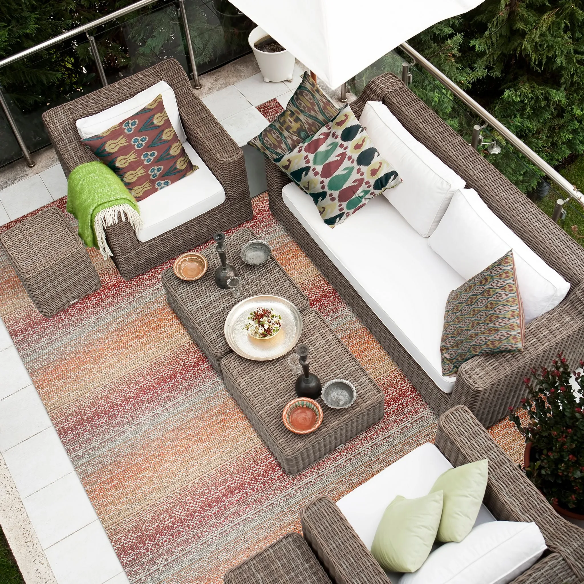 Costa Rica Flatweave Machine-Made Carpet, Sunrise