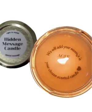 Custom Hidden Message Candle - Personalize Your Surprise Message | 100% Soy Wax | Eco-Friendly | Richly Scented | Clean Burning | Upto 40 hrs Usage (Dream - Oud)