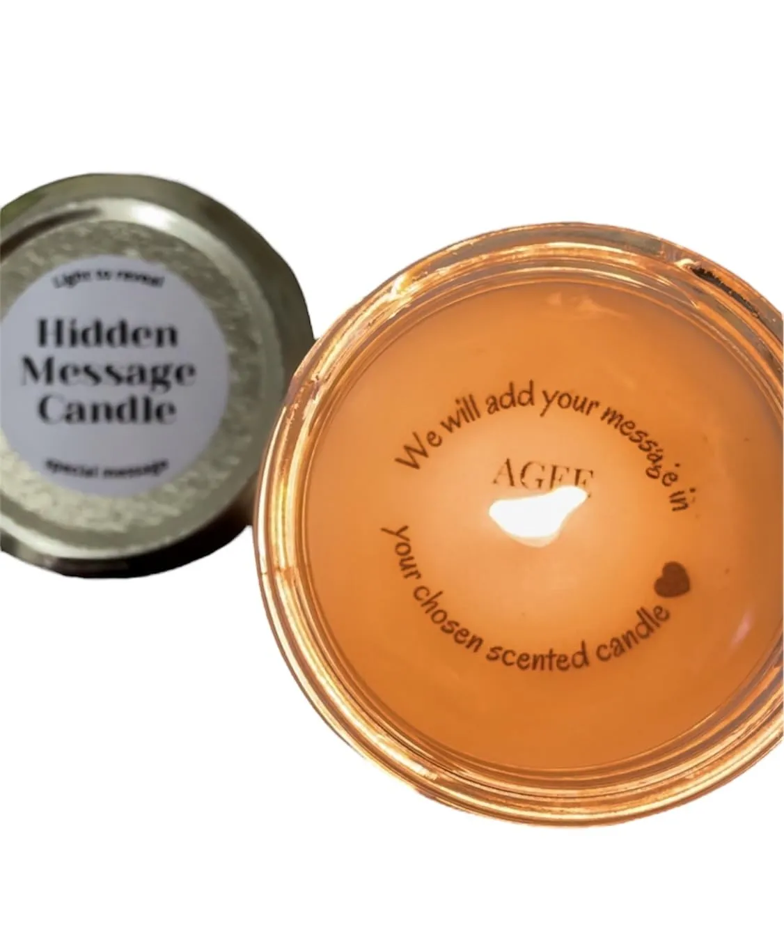 Custom Hidden Message Candle - Personalize Your Surprise Message | 100% Soy Wax | Eco-Friendly | Richly Scented | Clean Burning | Upto 40 hrs Usage (Dream - Oud)