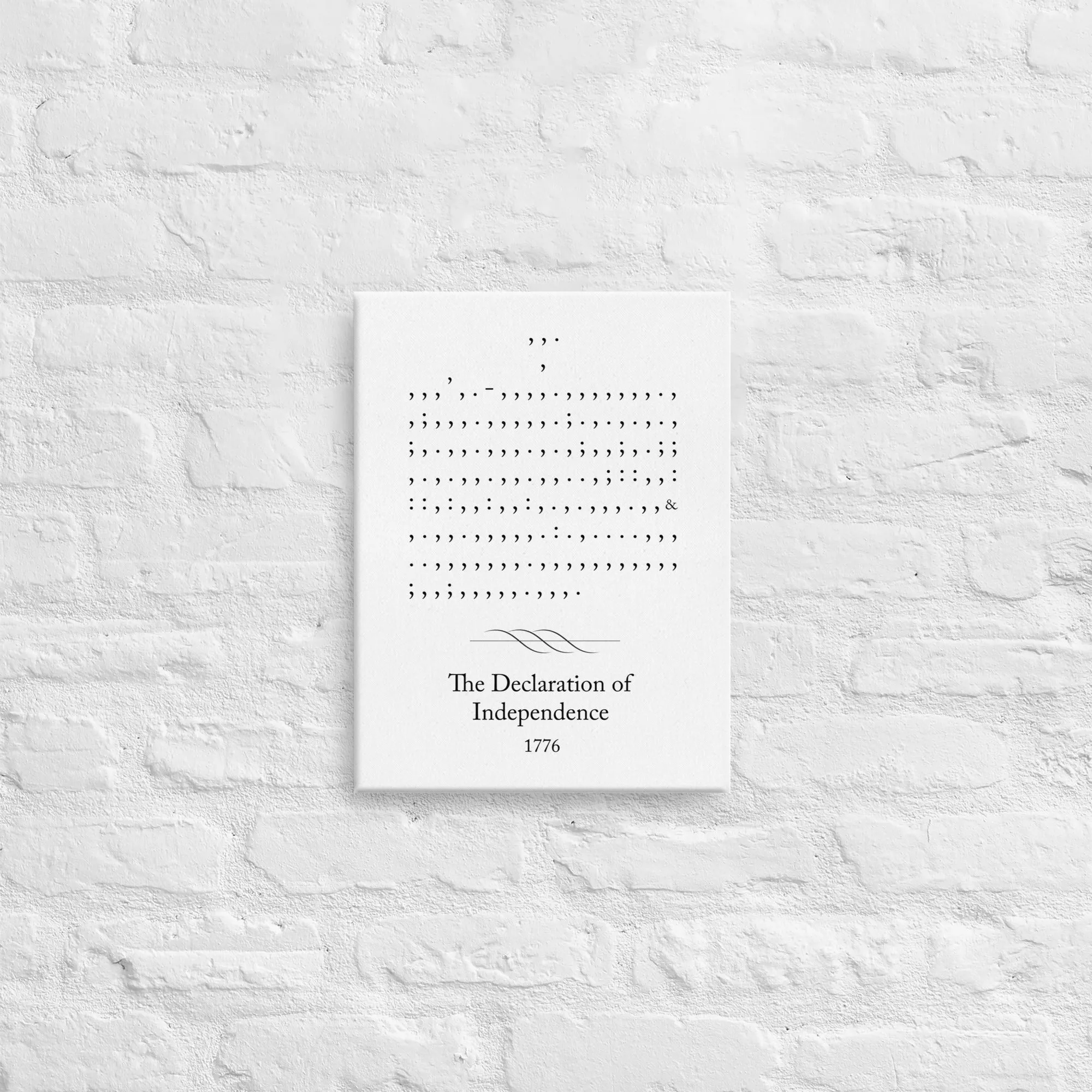 Declaration of Independence - Canvas Print