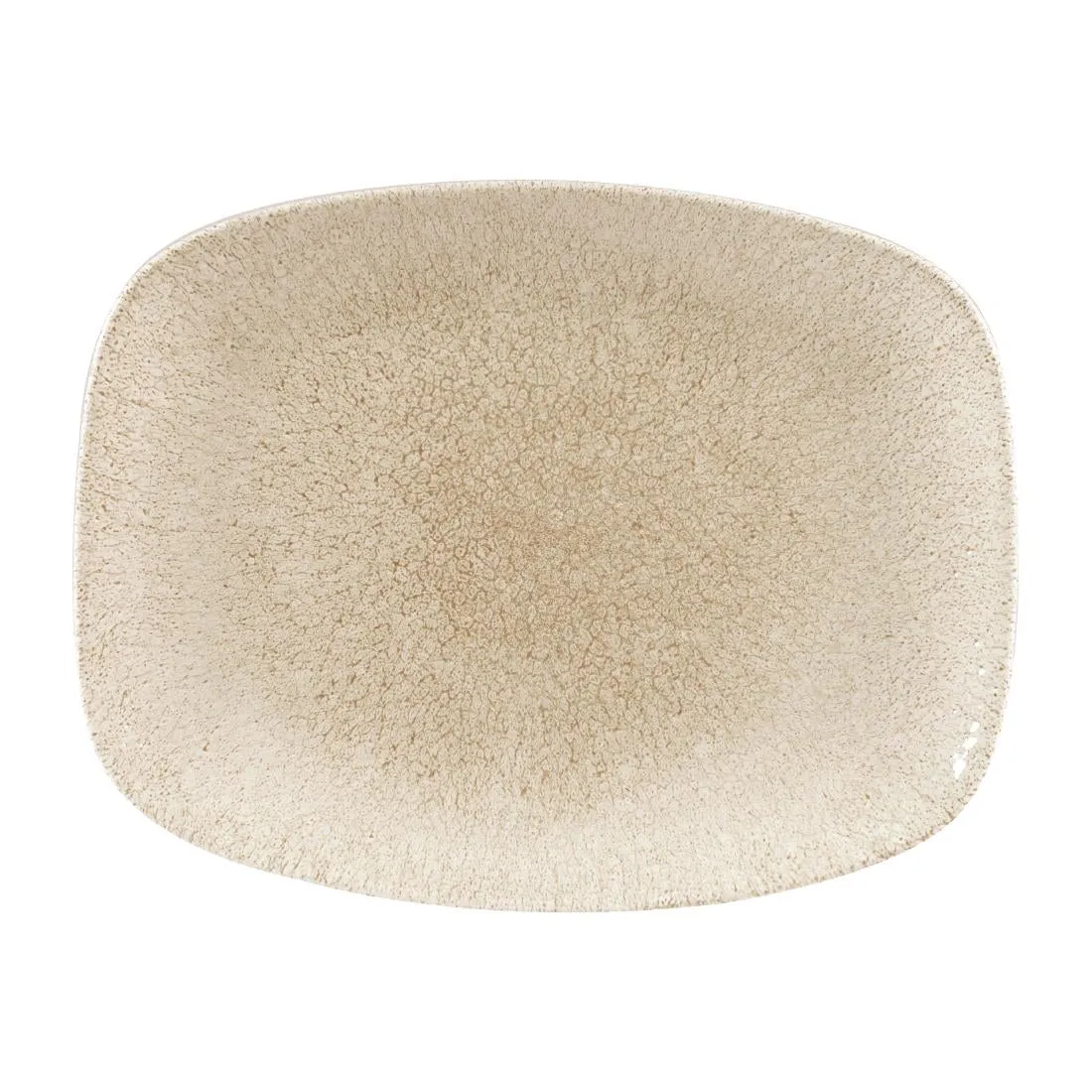 DF904 Churchill Raku Oblong Chef Plates Agate Grey 202 x 261mm (Pack of 12)