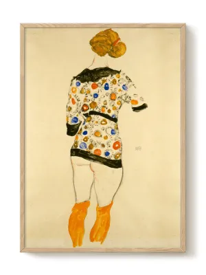 E. Schiele - Flower Dress