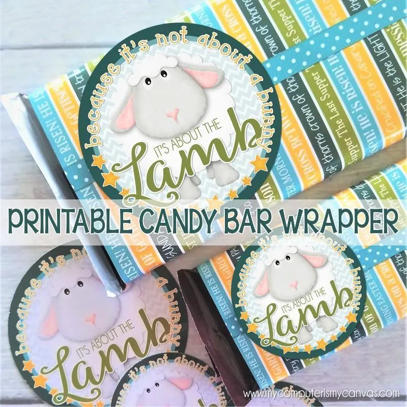 Easter {It's About the LAMB} Chocolate Bar Wrapper PRINTABLE
