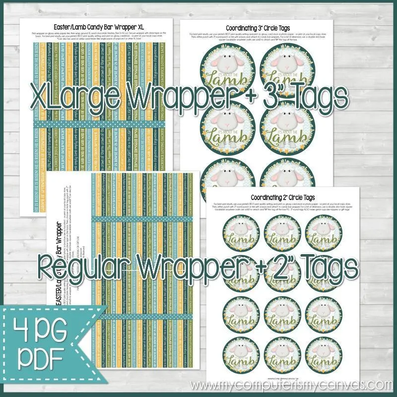Easter {It's About the LAMB} Chocolate Bar Wrapper PRINTABLE