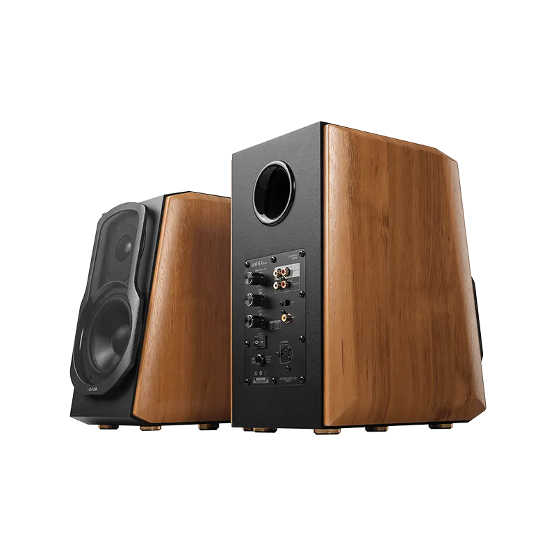 Edifier S1000MKII Active Bluetooth aptX Bookshelf Speakers Brown