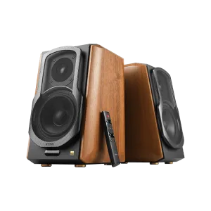 Edifier S1000MKII Active Bluetooth aptX Bookshelf Speakers Brown
