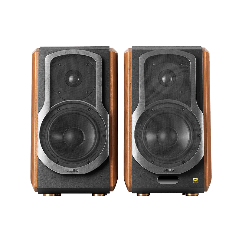 Edifier S1000MKII Active Bluetooth aptX Bookshelf Speakers Brown