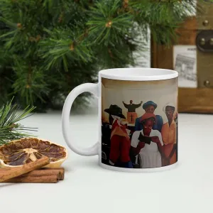 Eleven O'clock Service Ceramic Mug / Coffee or Tea Cup / Black Art / African American Art / Religious Art / Black Church / Positive Black Images
