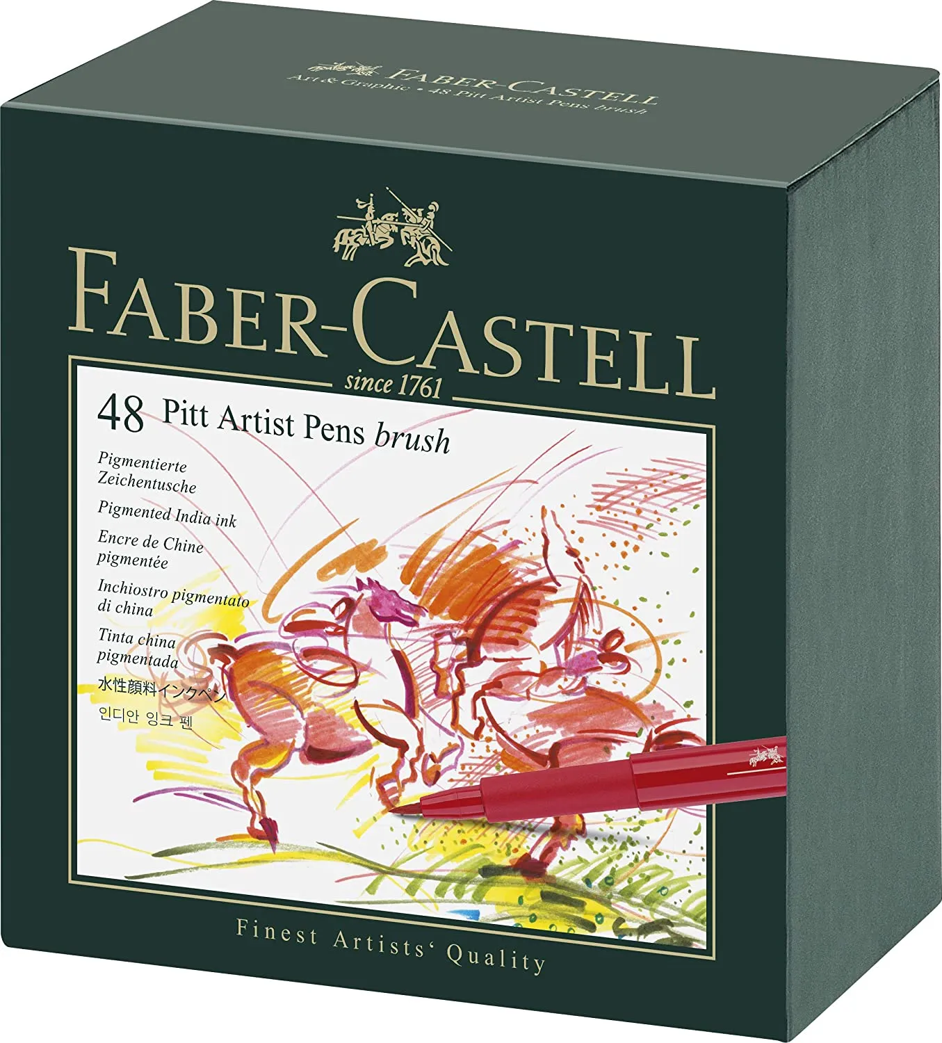FABER-CASTELL PITT ARTIST Pen Broad - (Pack of 48)