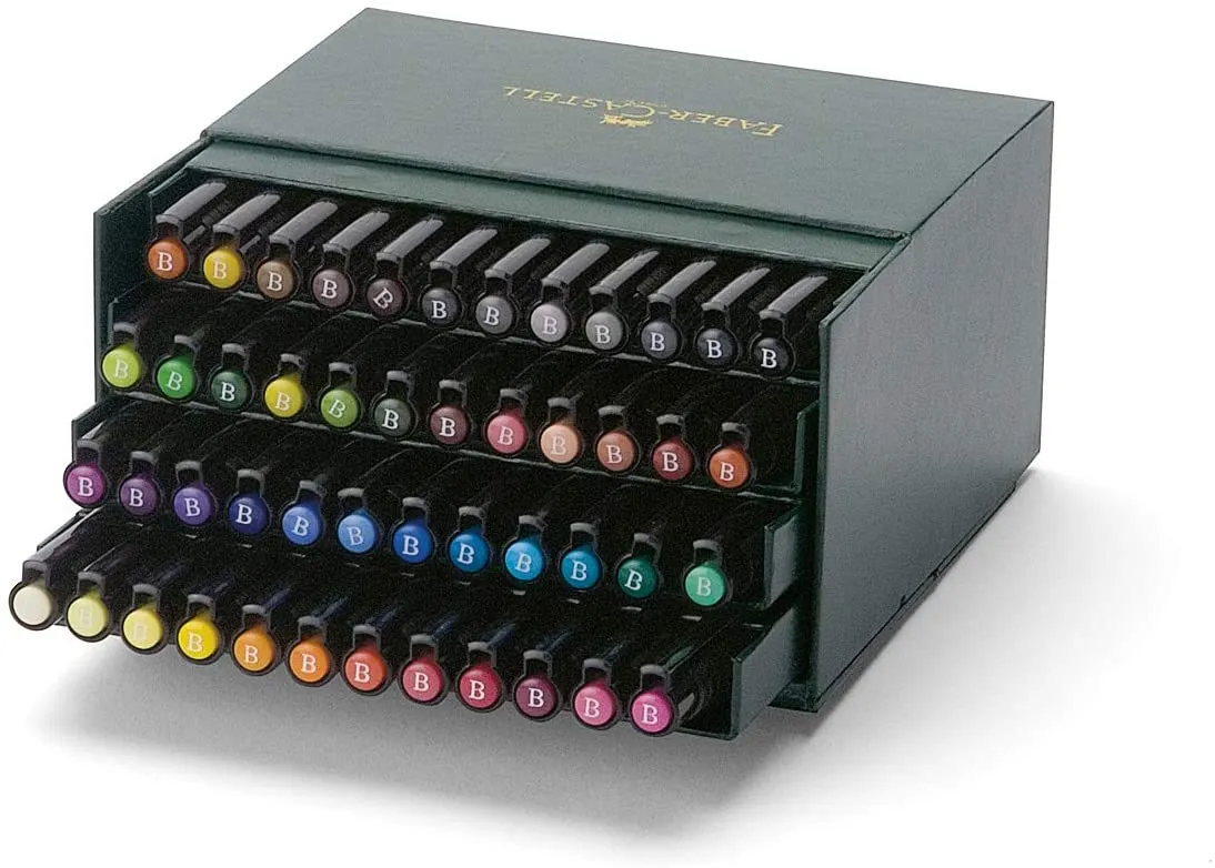 FABER-CASTELL PITT ARTIST Pen Broad - (Pack of 48)
