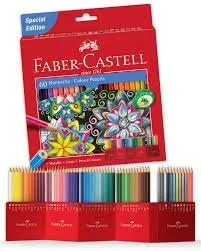 FABER-CASTELL Redline Classic Colour Pencil 60 with Colouring Book