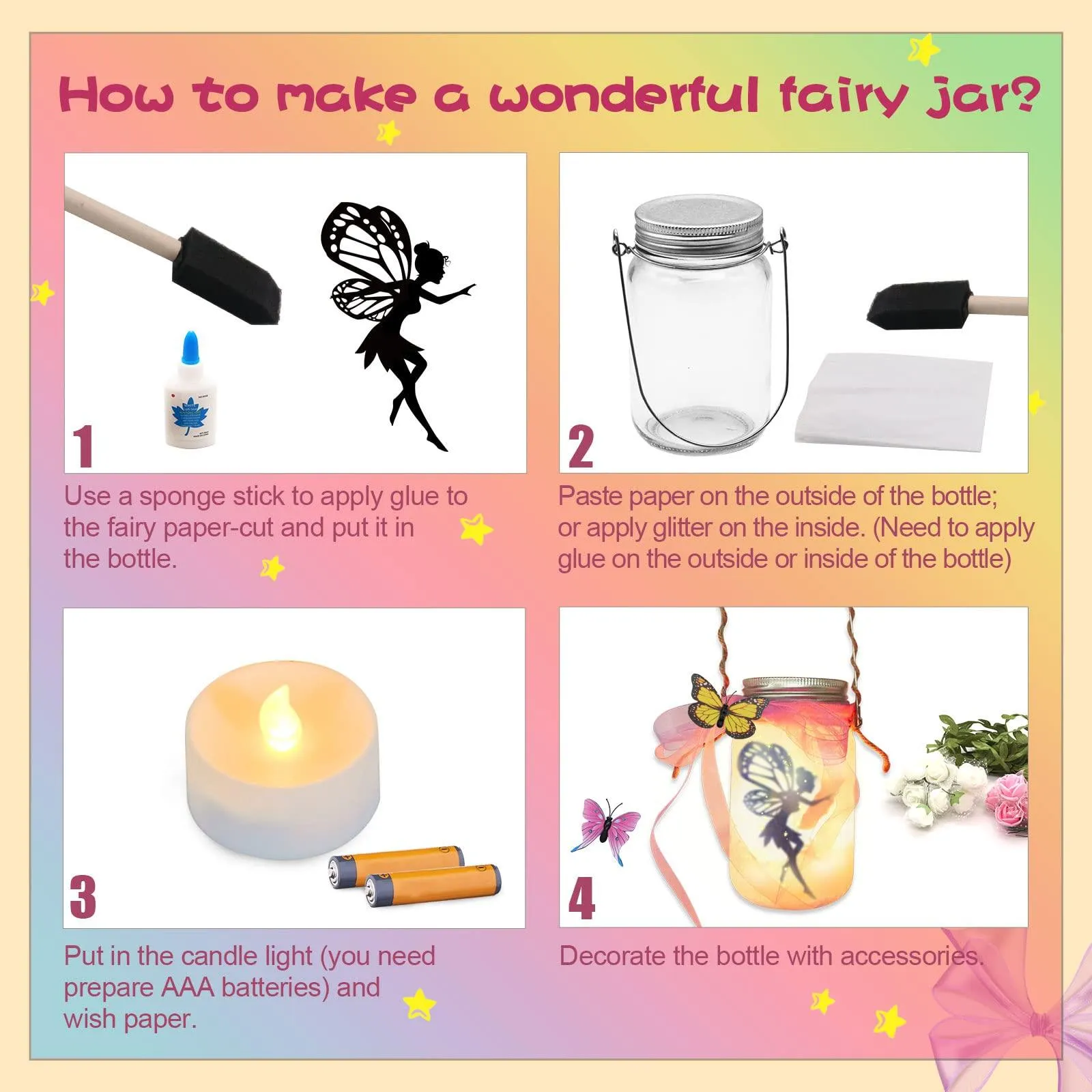 Fairy Lantern Craft Kit - Remote Control