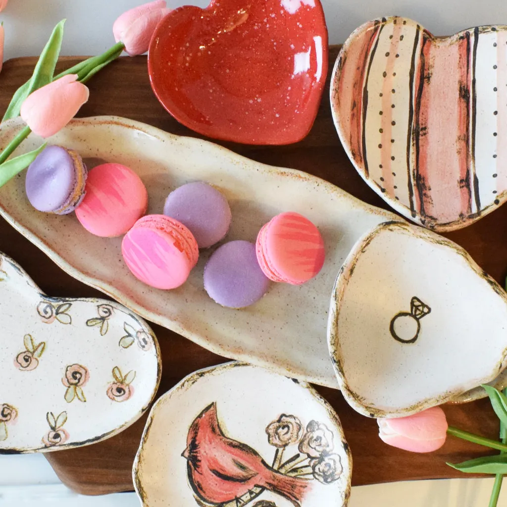 Floral Heart Dish