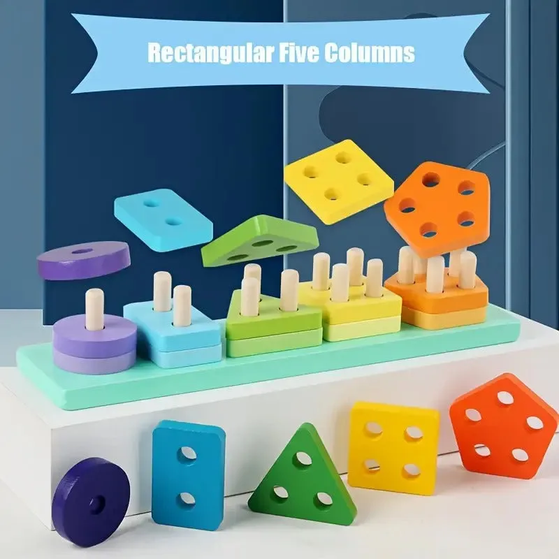 Geometrical Shape Five Sets of Column - 61B