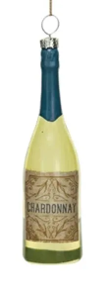 Glass Wine Bottle Ornaments, 8 Styles