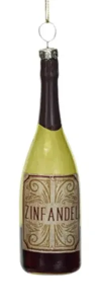 Glass Wine Bottle Ornaments, 8 Styles