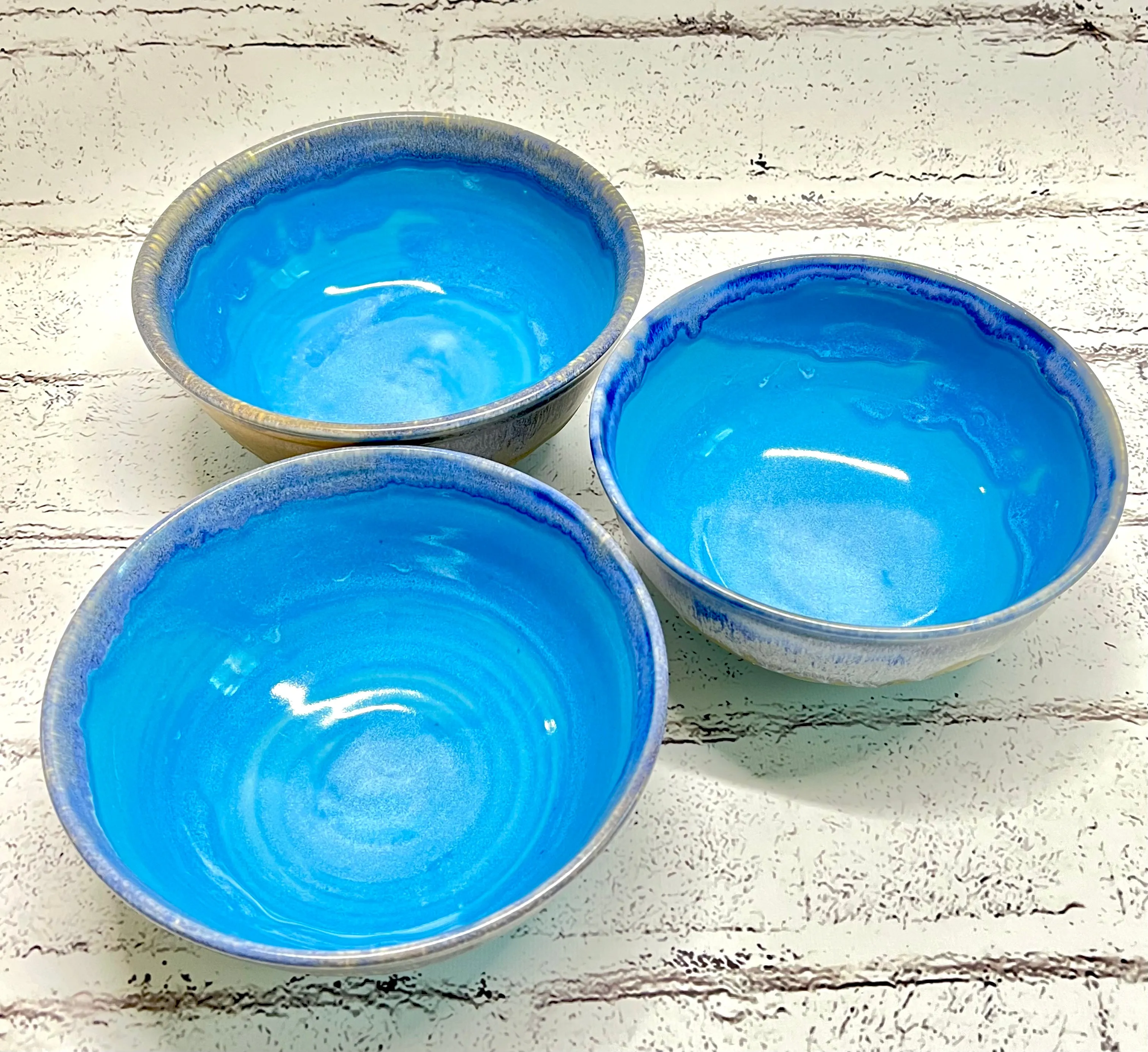 Handmade Pottery Blue Bowl