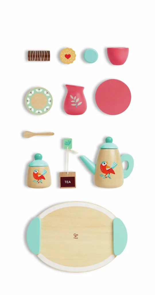 Hape  Tea Time Wooden Play Set  E3207 (Direct Shipping UK Only)