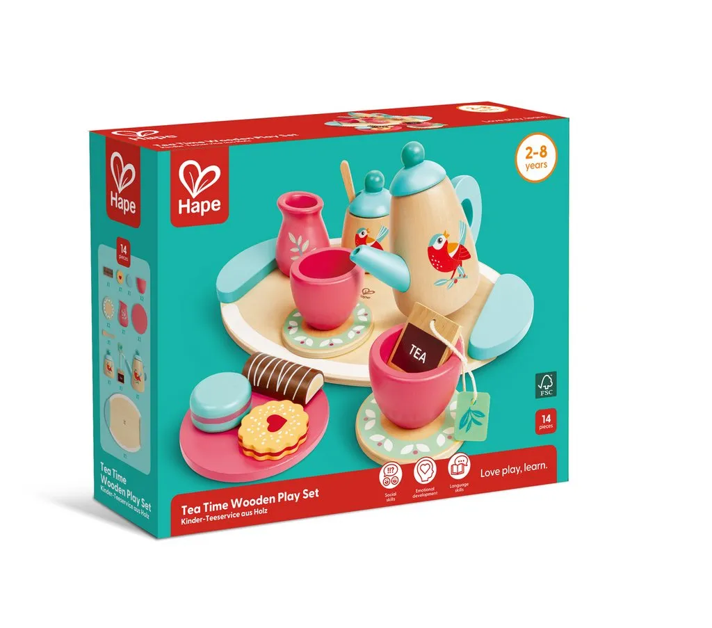Hape  Tea Time Wooden Play Set  E3207 (Direct Shipping UK Only)