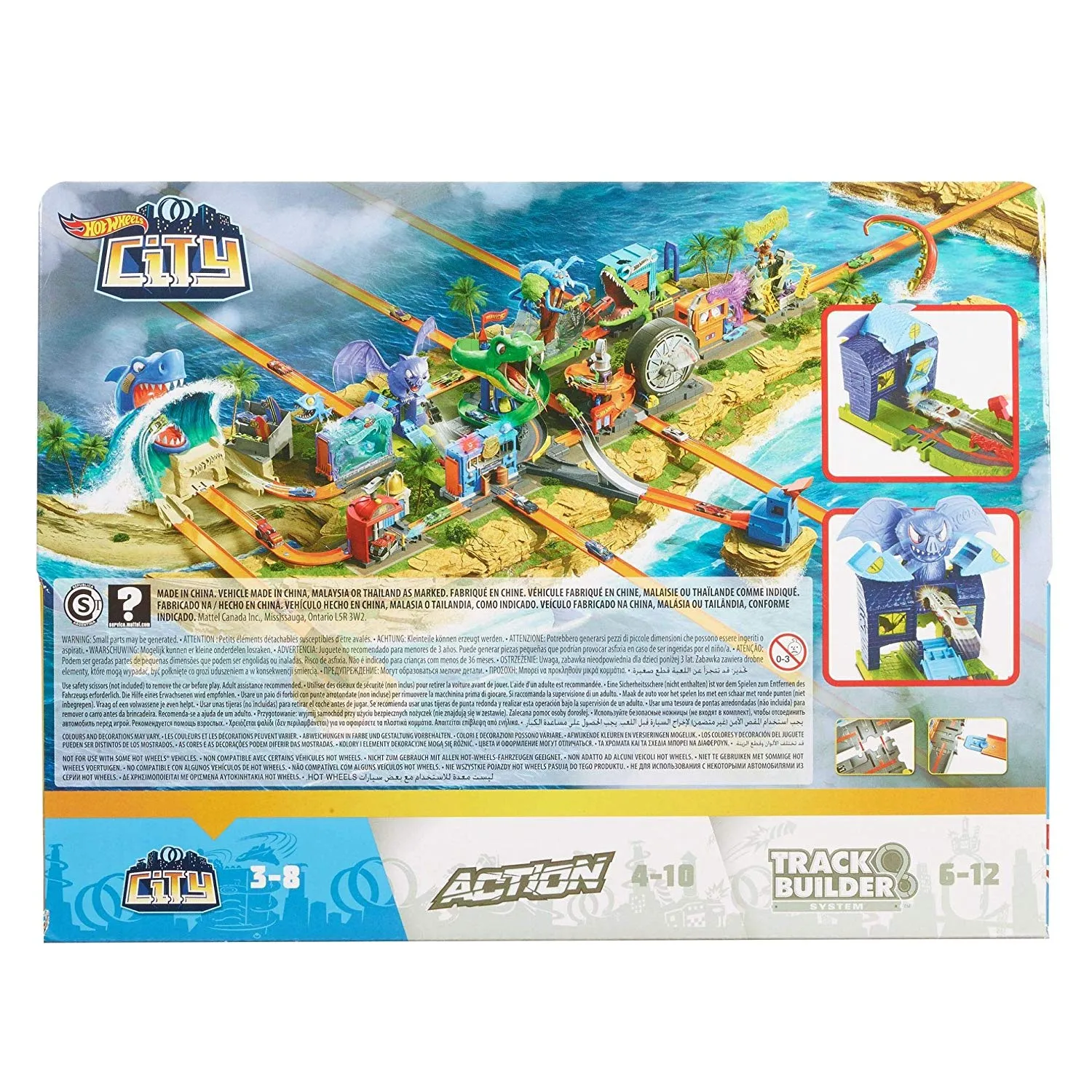 Hot Wheels City Bat Manor Attack Playset