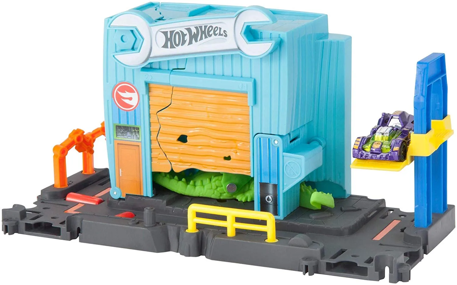 Hot Wheels City Gator Garage Attack Playset