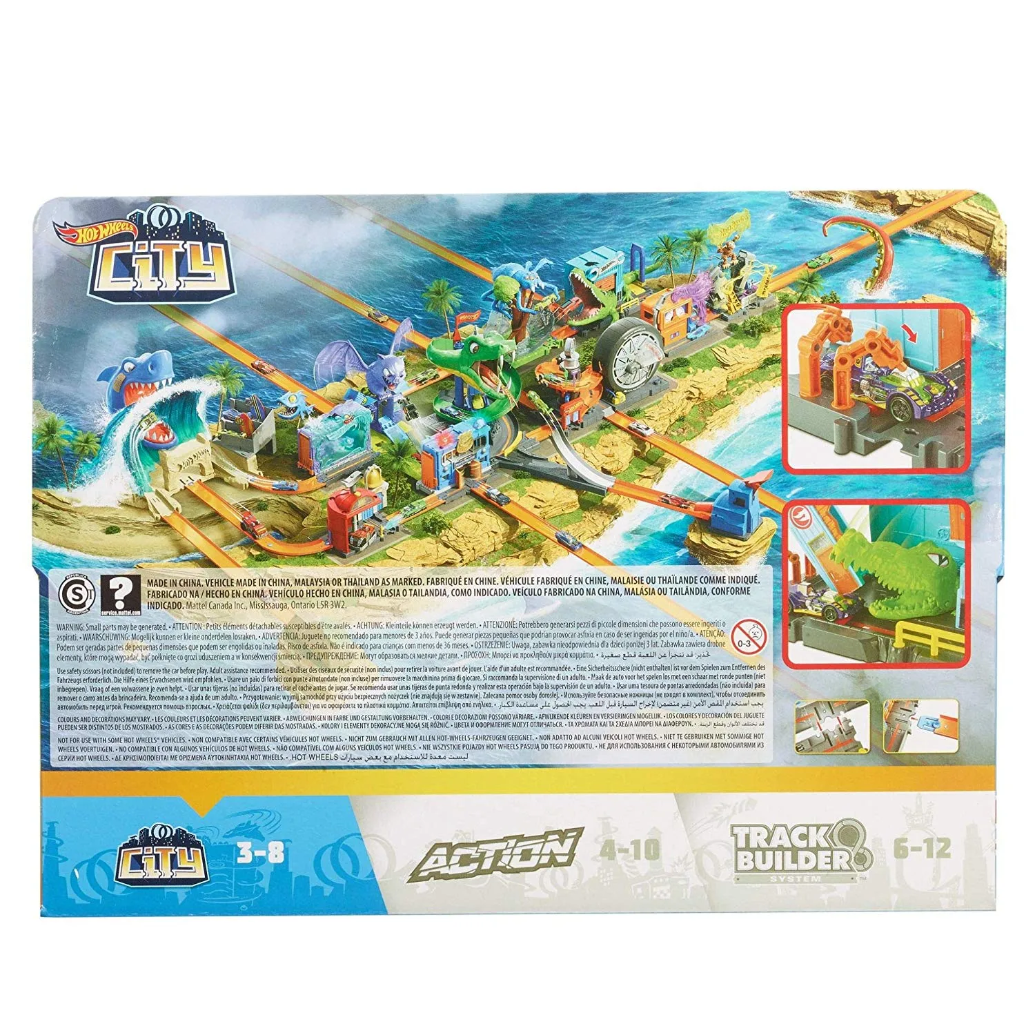 Hot Wheels City Gator Garage Attack Playset