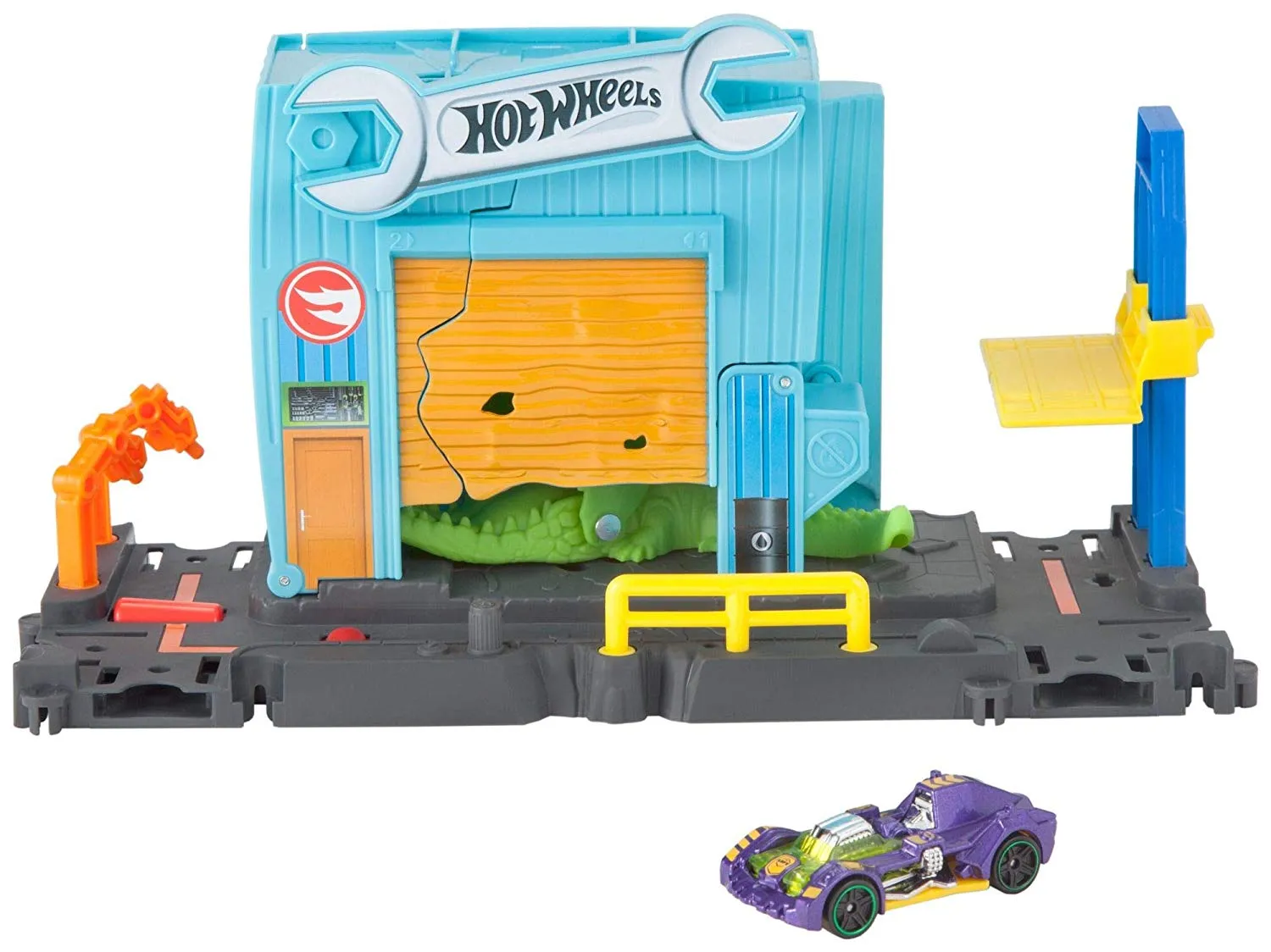 Hot Wheels City Gator Garage Attack Playset
