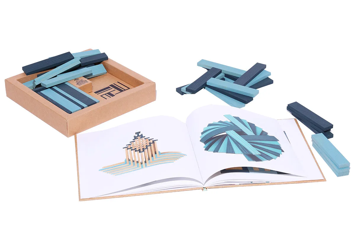 KAPLA Book and Colours - Light Blue and Dark Blue