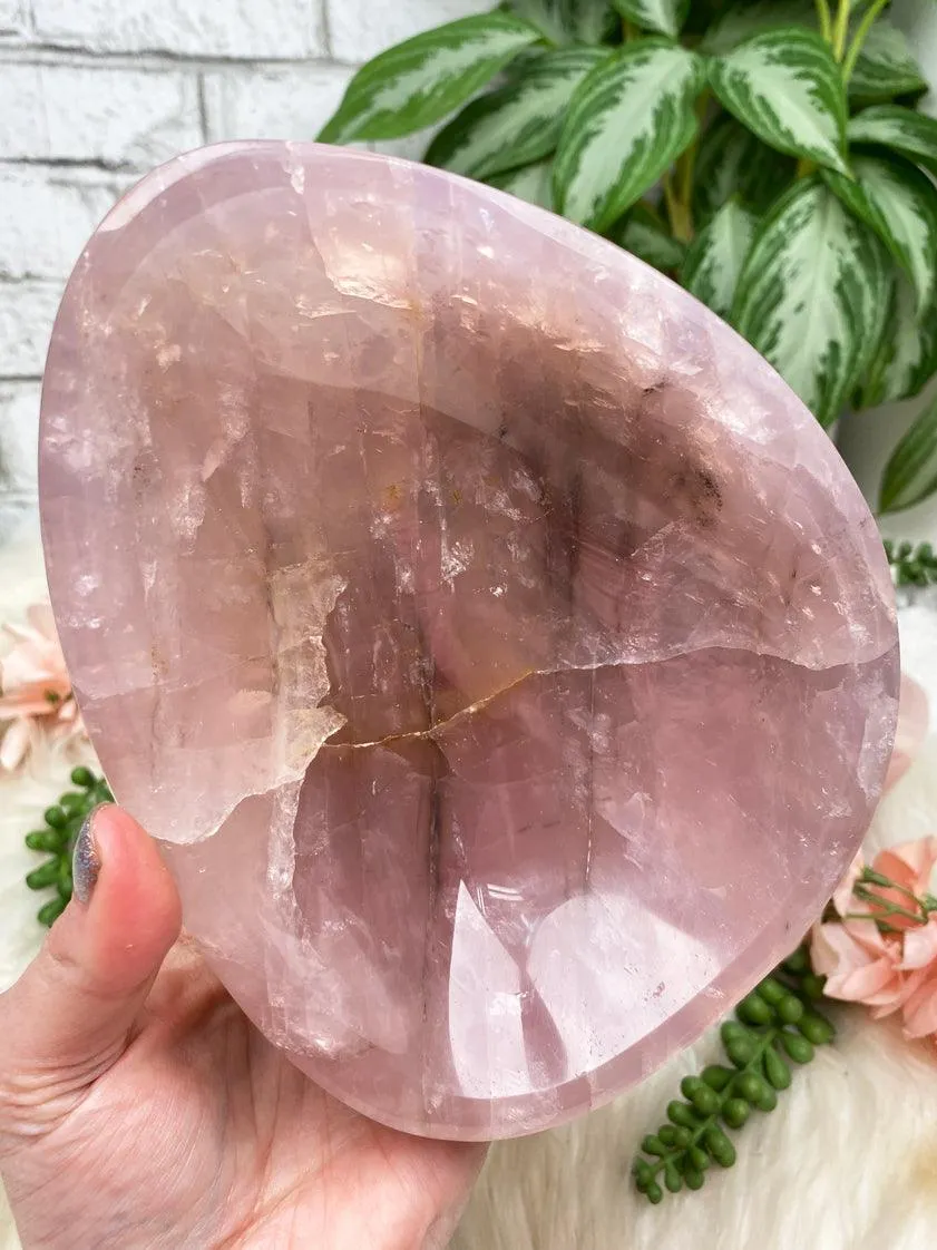 Large Rose Quartz Bowls