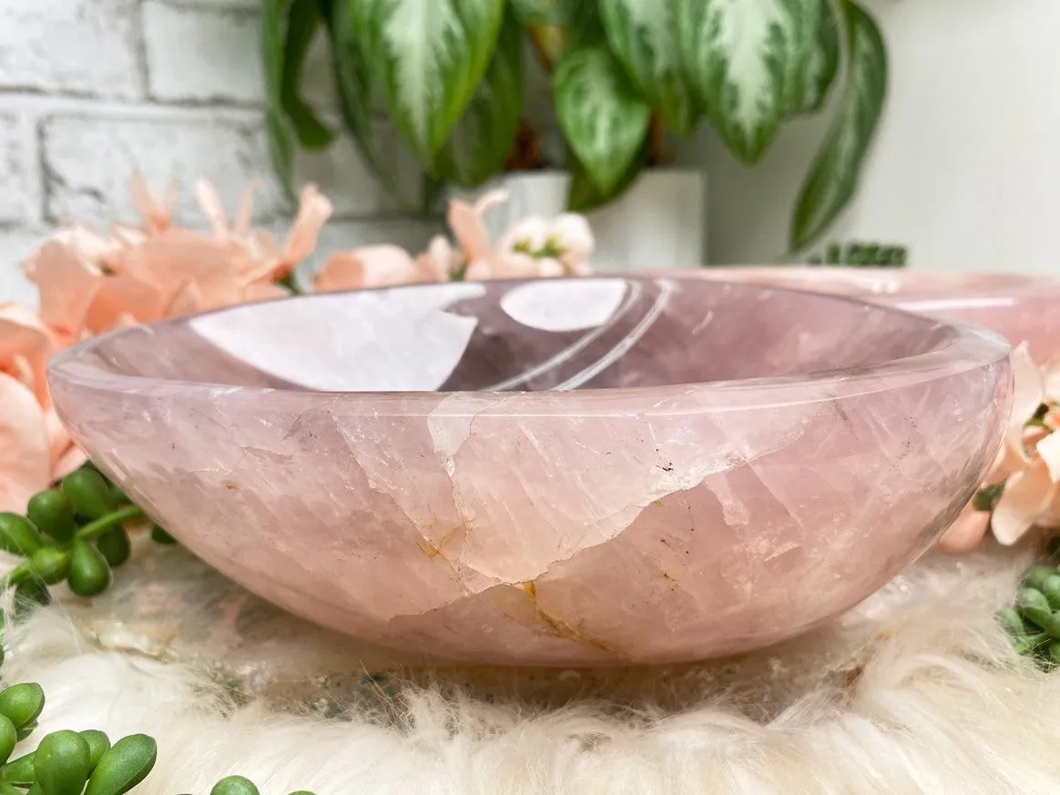 Large Rose Quartz Bowls
